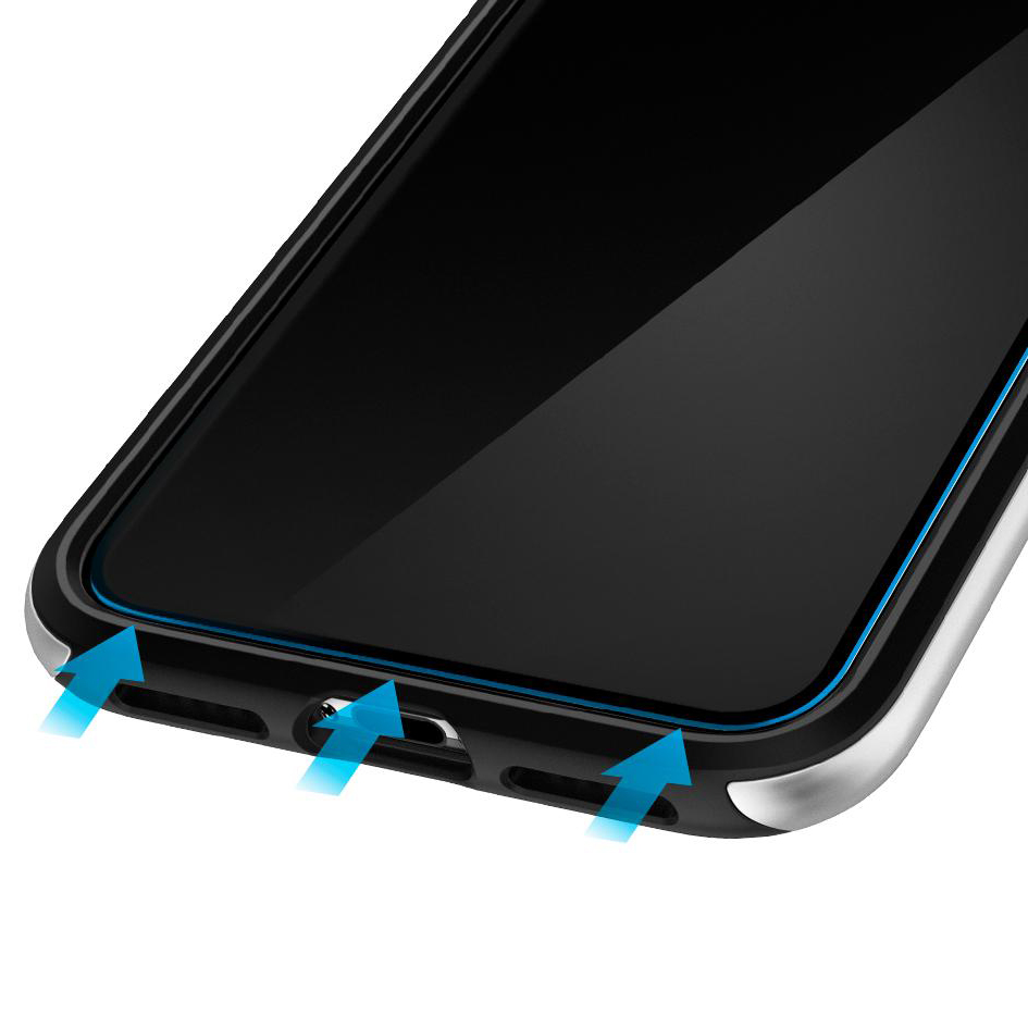 Szkło hartowane Spigen Glas.tr Slim Case Friendly dla iPhone Xs Max